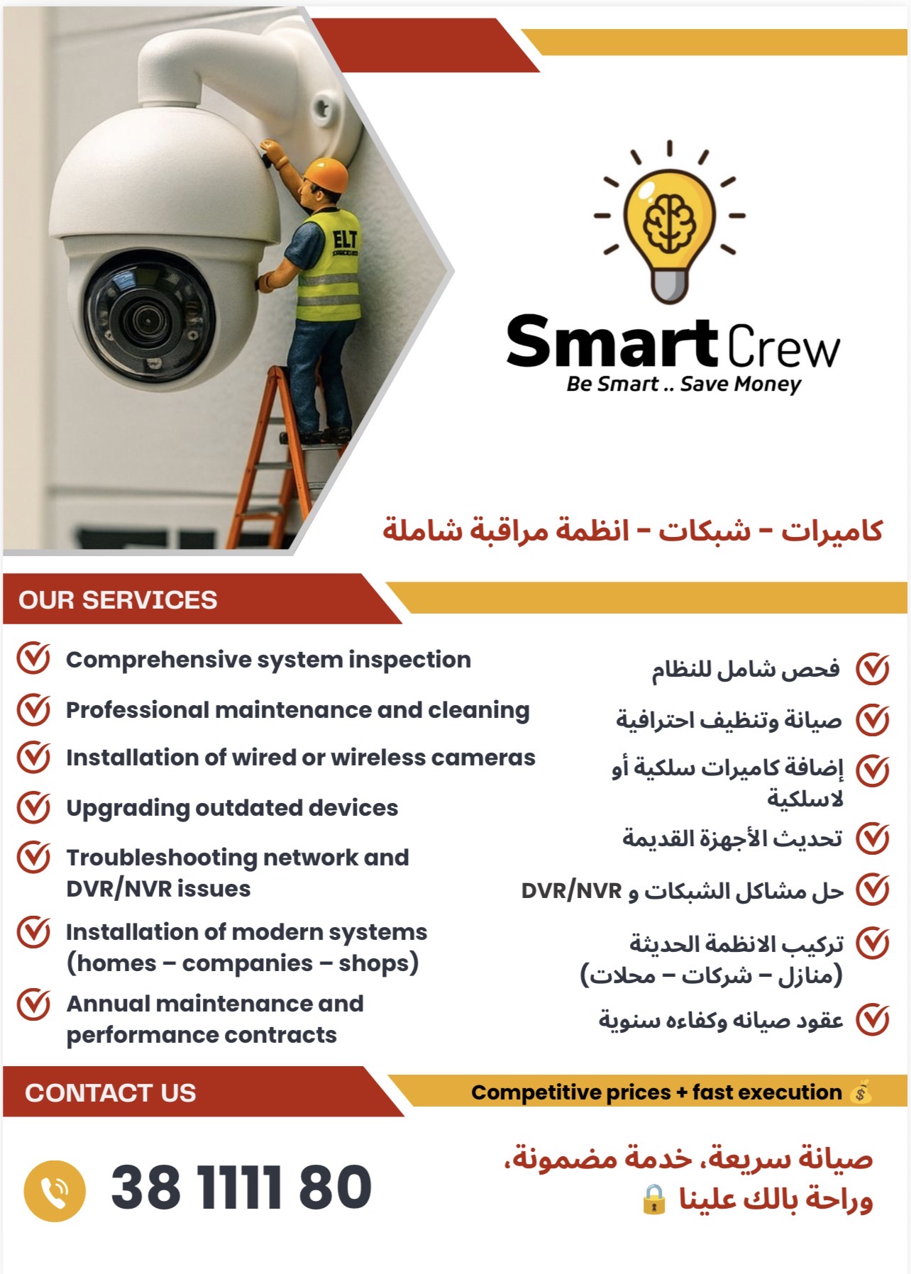CCTV camera, Network, Maintenance